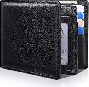 Genuine Leather Bifold Wallet for Men