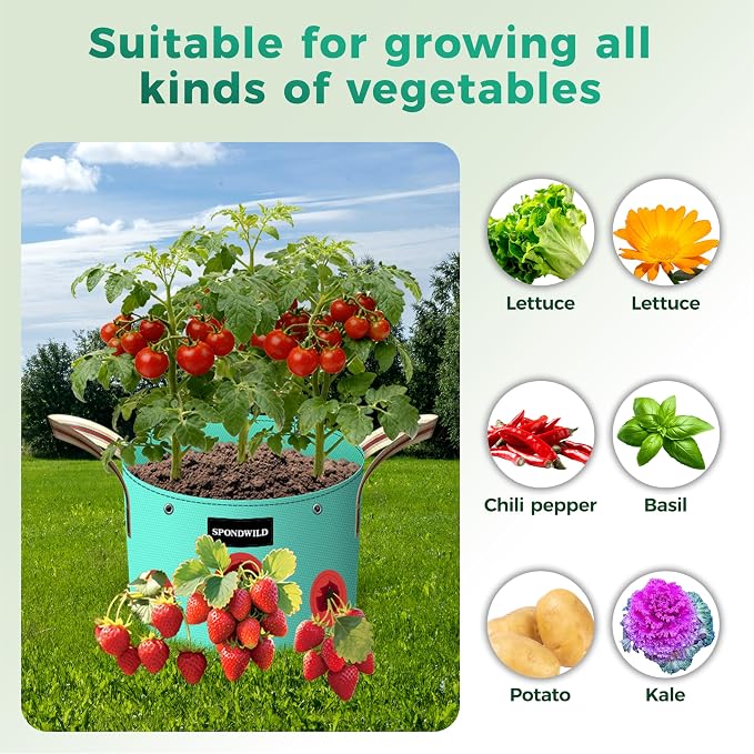 7-Piece 30-Gallon Grow Bag Set